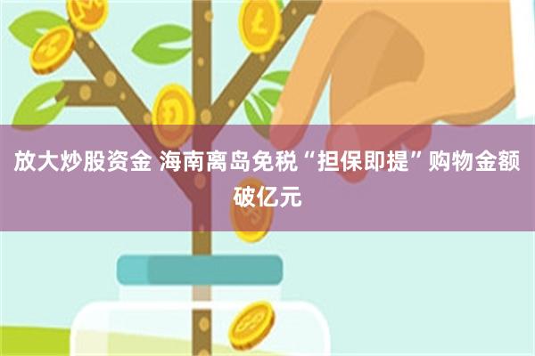 放大炒股资金 海南离岛免税“担保即提”购物金额破亿元