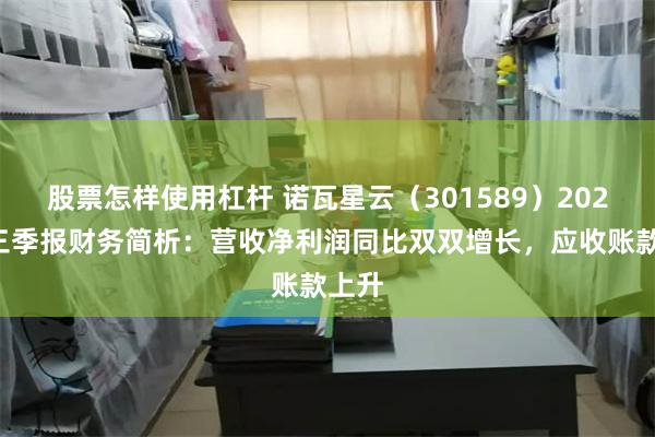 股票怎样使用杠杆 诺瓦星云（301589）2024年三季报财务简析：营收净利润同比双双增长，应收账款上升