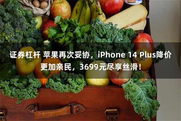 证券杠杆 苹果再次妥协，iPhone 14 Plus降价更加亲民，3699元尽享丝滑！